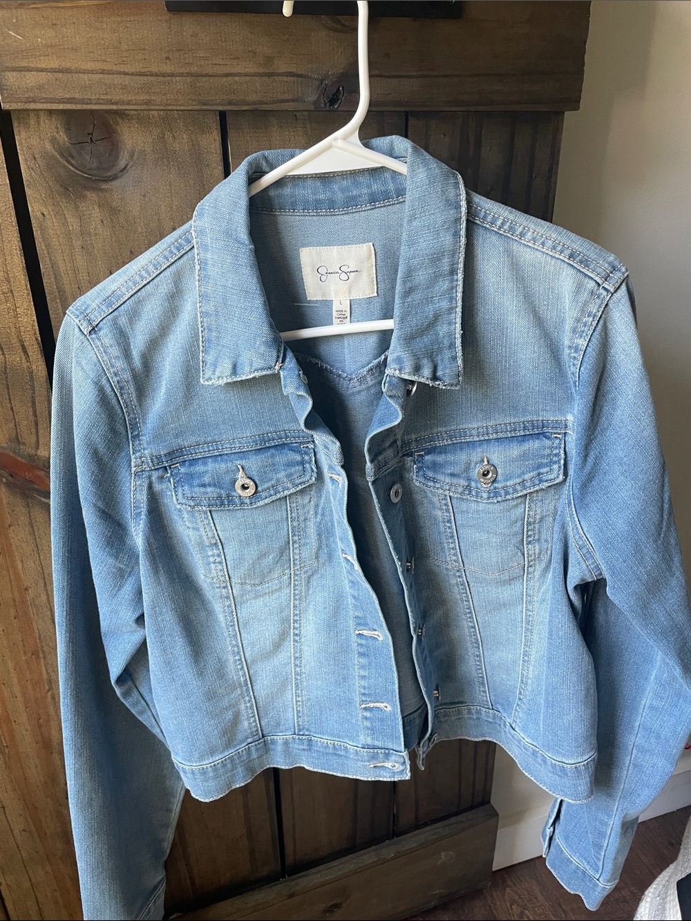 Jessica Simpson Light Blue Denim Jean Jacket